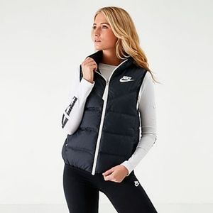 nike sport reversible wind runner down vest